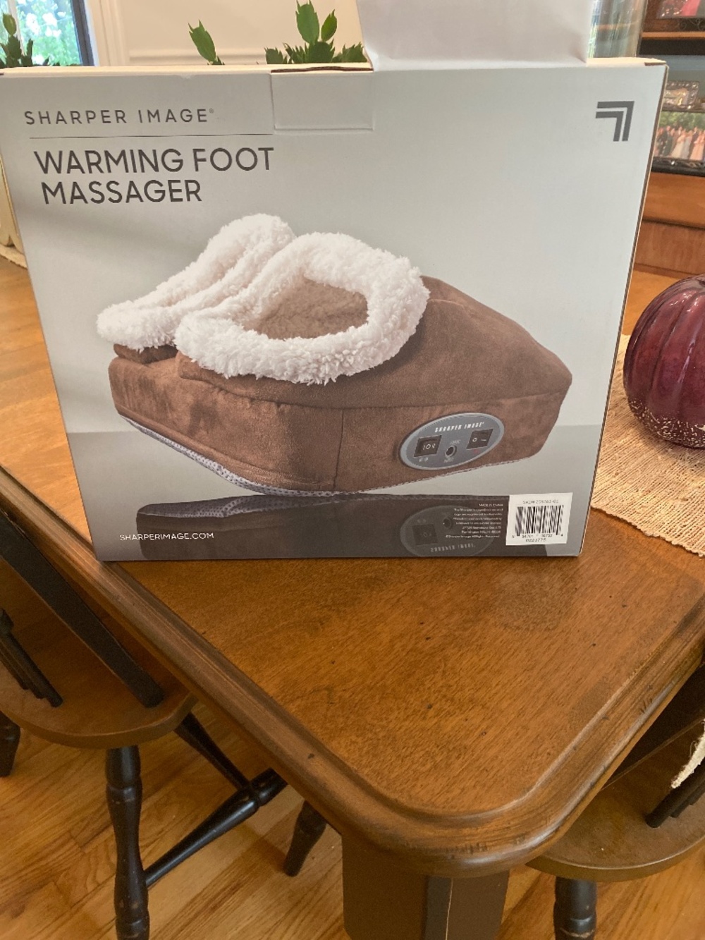 Warming foot massager